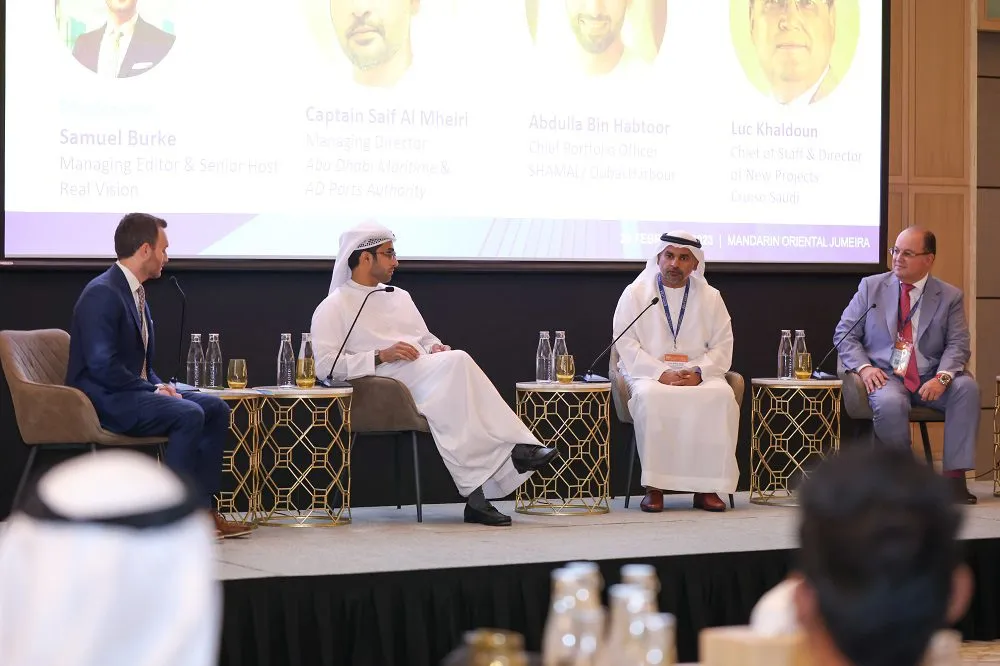 Professionals attending a keynote speech at the Middle East Yachting Conference