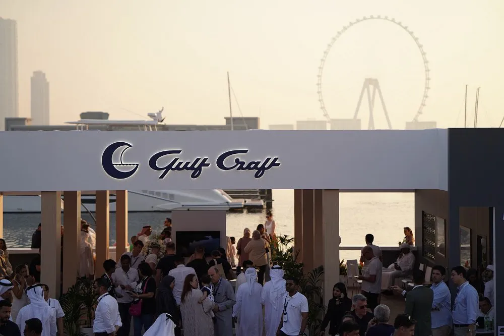 The Gulf Craft pavilion at the Dubai International Boat Show.
